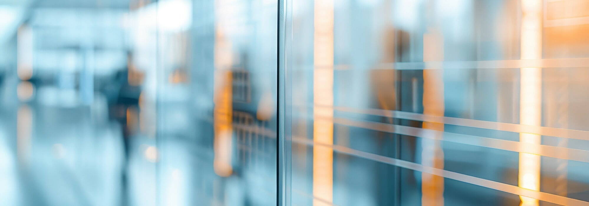 People walking through a property investment office