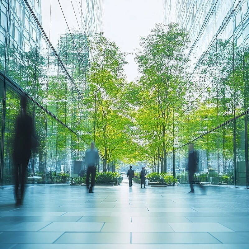 Busy property office within the finance and property market